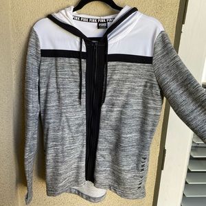 VS PINK Athletic Zip-Up Hoodie